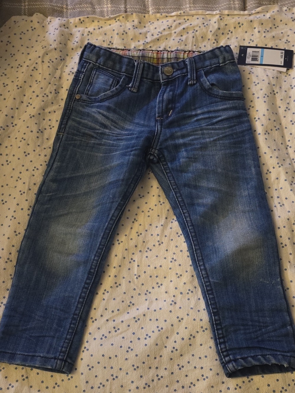 Tommy Hilfiger Boys' Slim Straight Jeans in Dark Blue Denim
